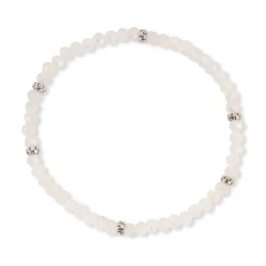 My FUN Colors Mini Crystal Bracelet Ice White AB Crystal / Silver Accent
