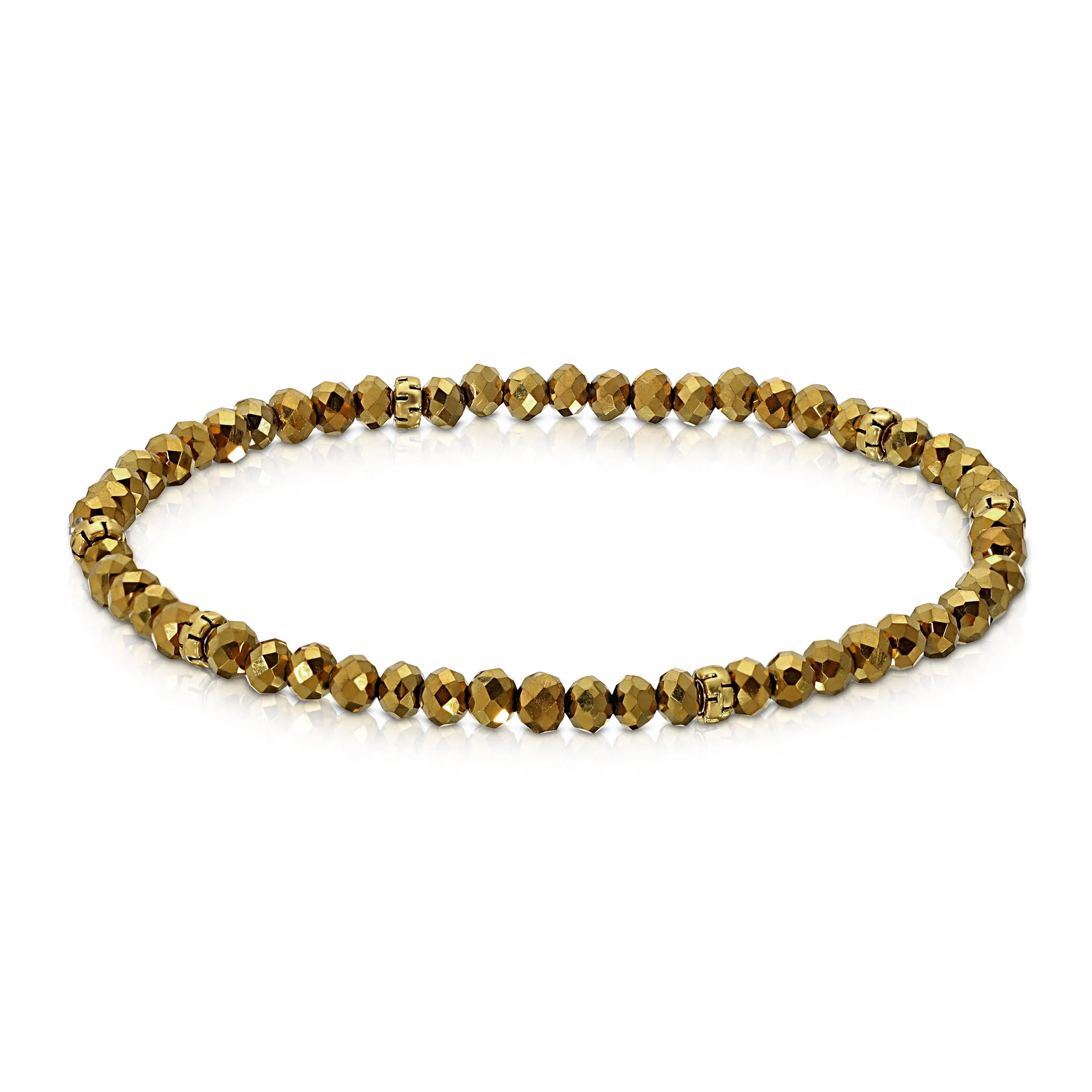 My FUN Colors Mini Crystal Bracelet Metallic Gold / Gold Accent