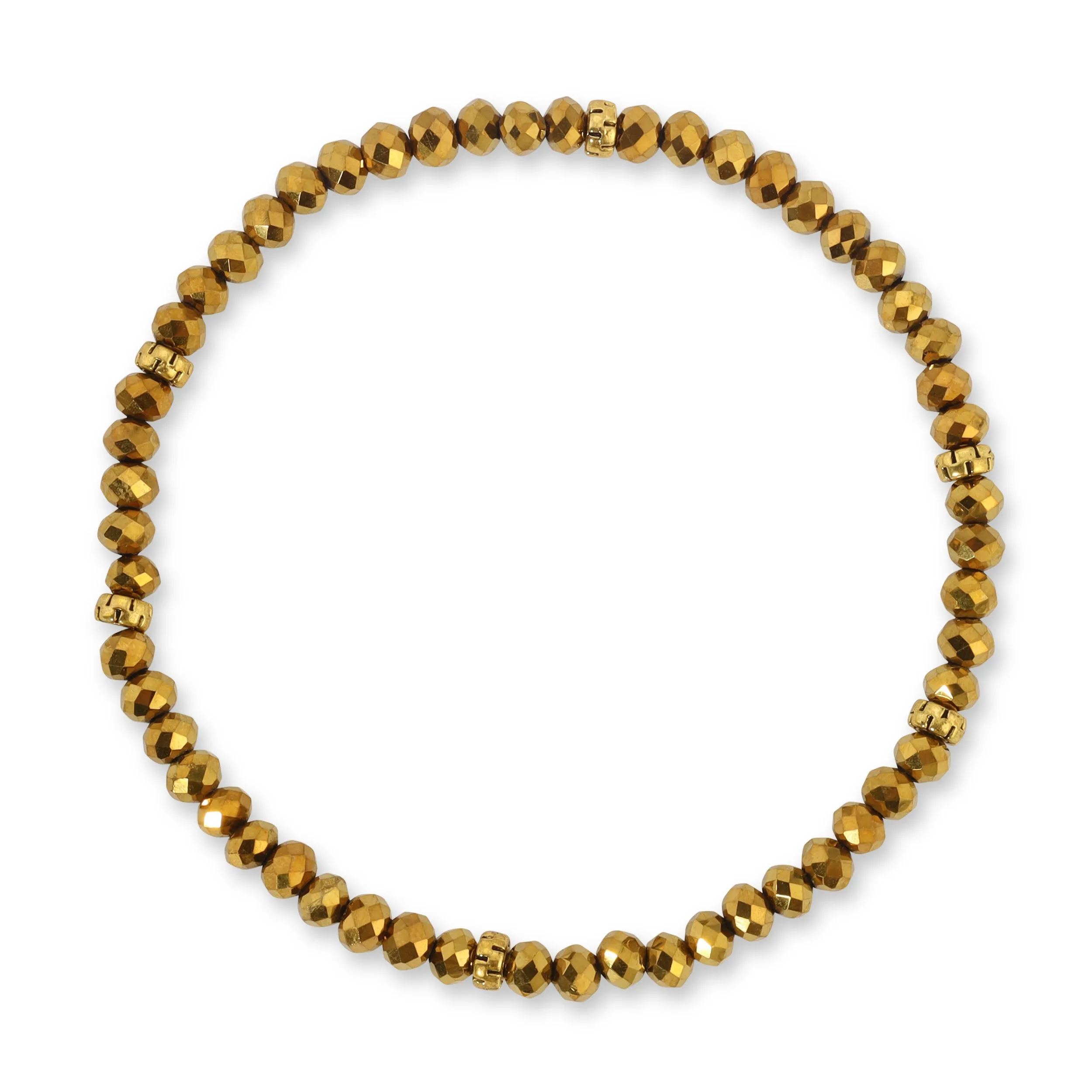 My FUN Colors Mini Crystal Bracelet Metallic Gold / Gold Accent