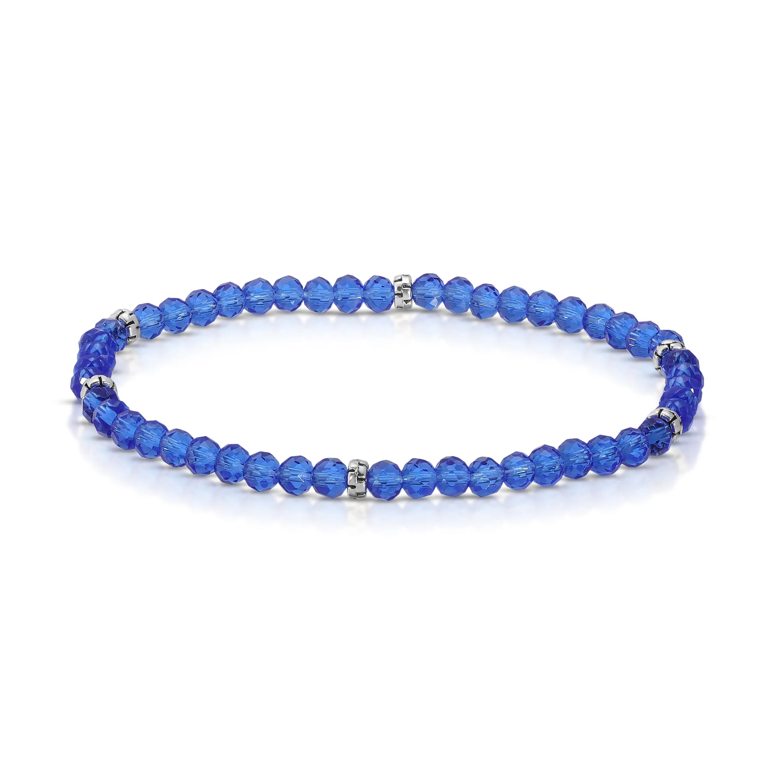 My FUN Colors Mini Crystal Bracelet Royal Crystal / Silver Accent