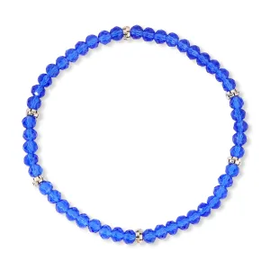My FUN Colors Mini Crystal Bracelet Royal Crystal / Silver Accent