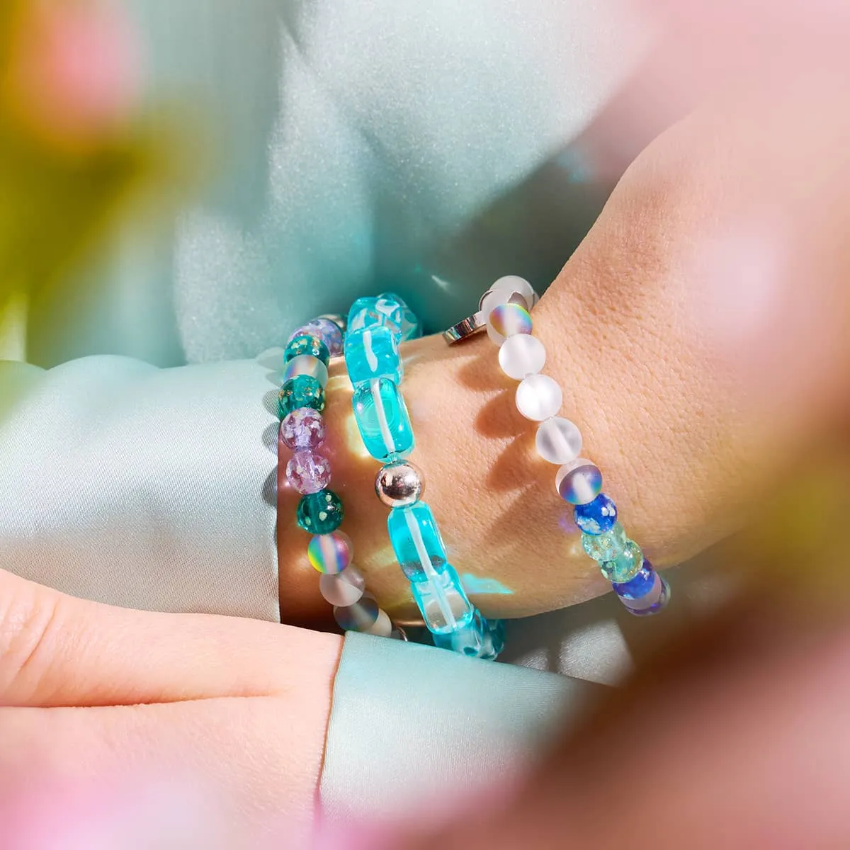 Mysterious Garden | Mermaid x Firefly Glass Bracelet