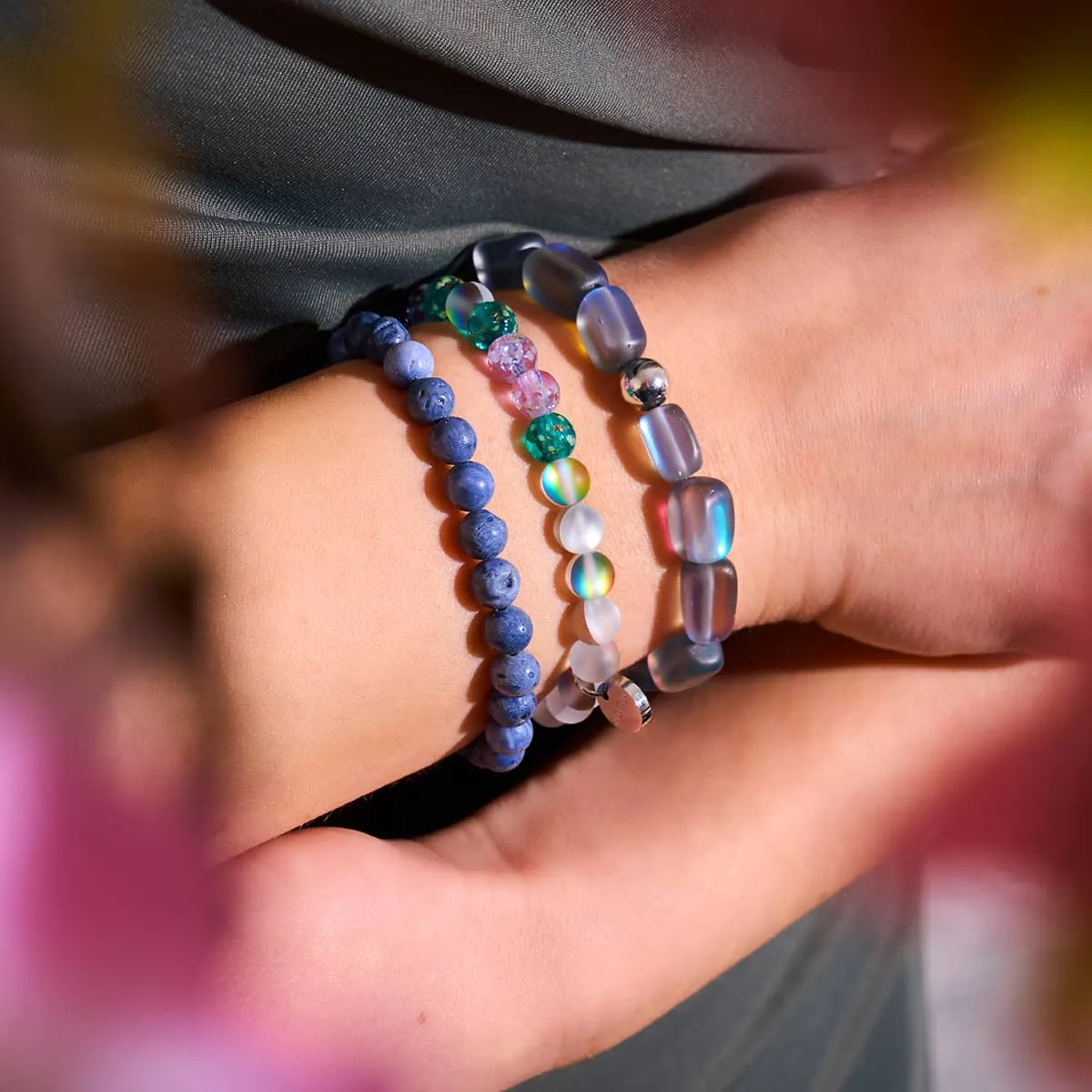 Mysterious Garden | Mermaid x Firefly Glass Bracelet