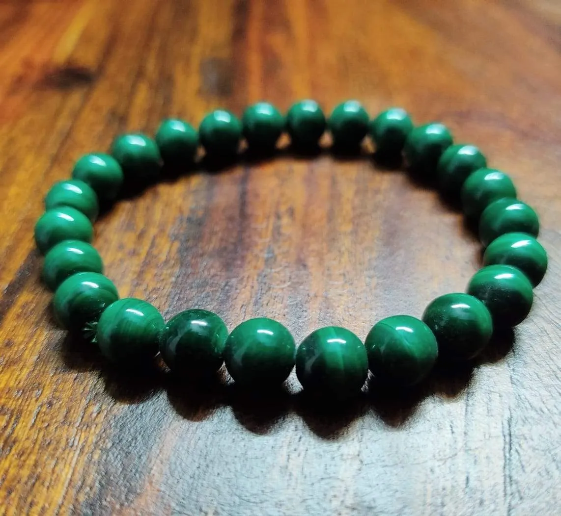 Natural Malachite Gemstone bracelet