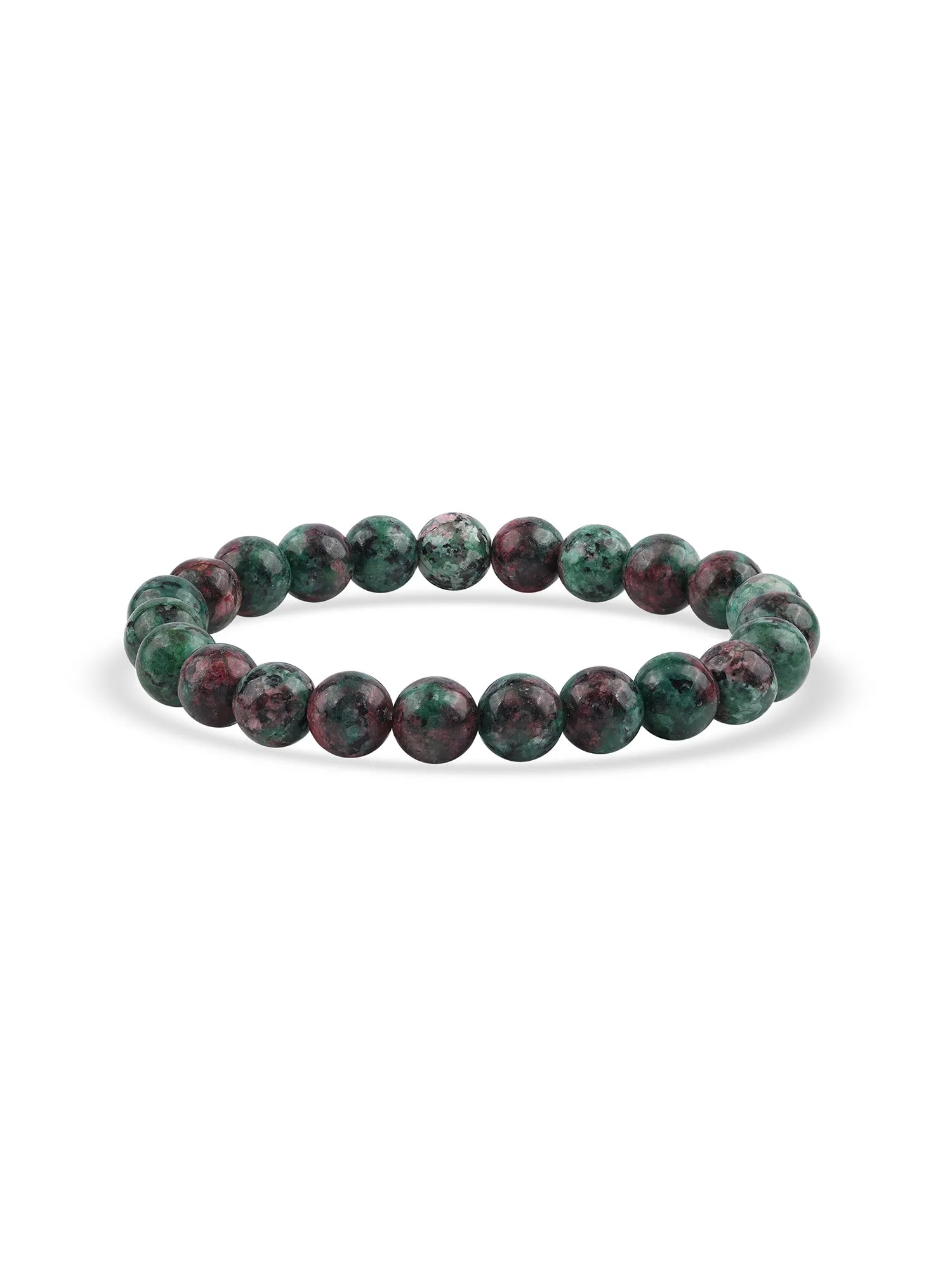 Natural Ruby Zoisite Beads Bracelet For Emotional Healing