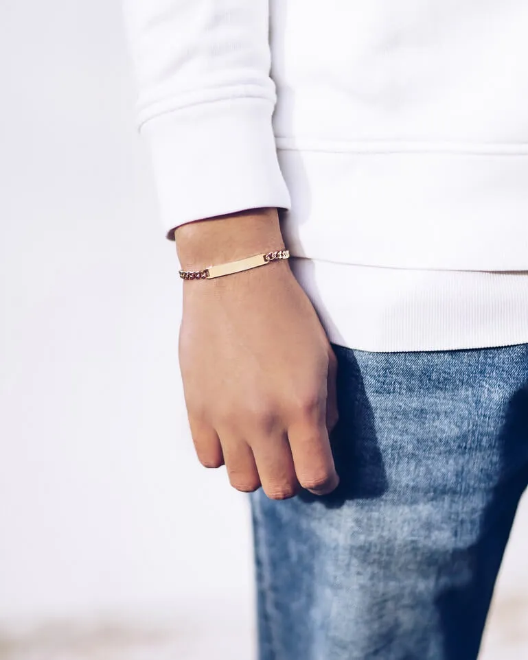 **NEW** - Always With You - Inside Engraved - 14k Gold Plated Cuban Link
