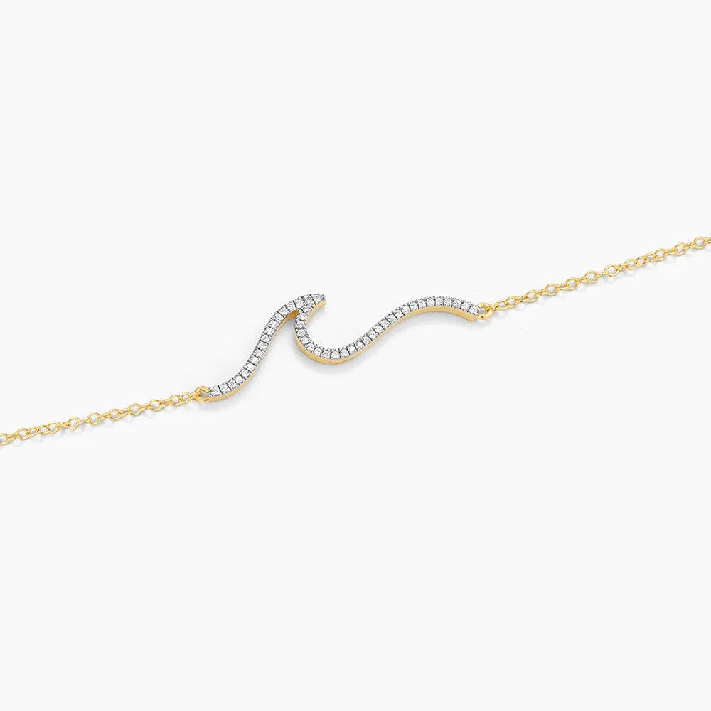 Ocean Waves Chain Bracelet