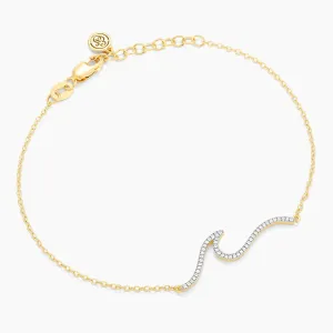 Ocean Waves Chain Bracelet