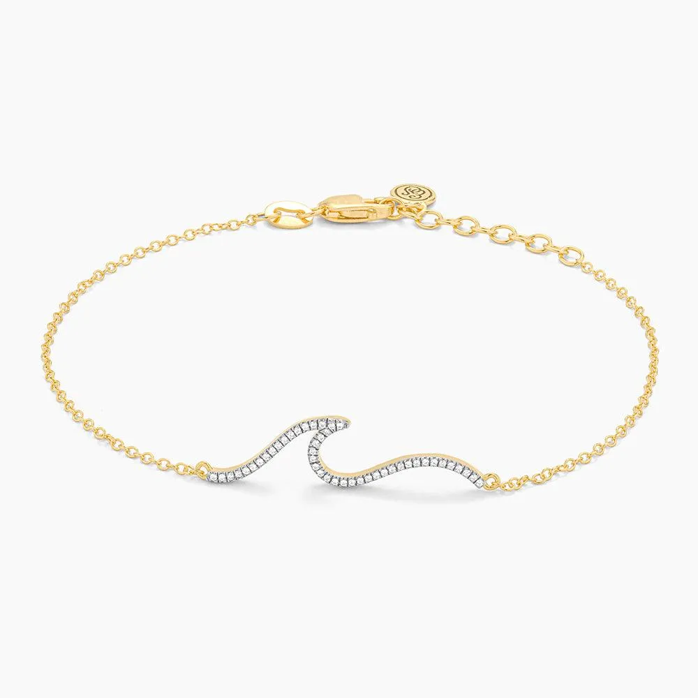 Ocean Waves Chain Bracelet
