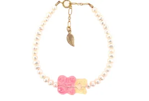 Ombre Gummy Bear with Pearl Bracelets