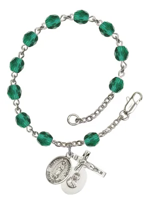 Our Lady of Guadalupe Custom Birthstone Rosary Bracelet