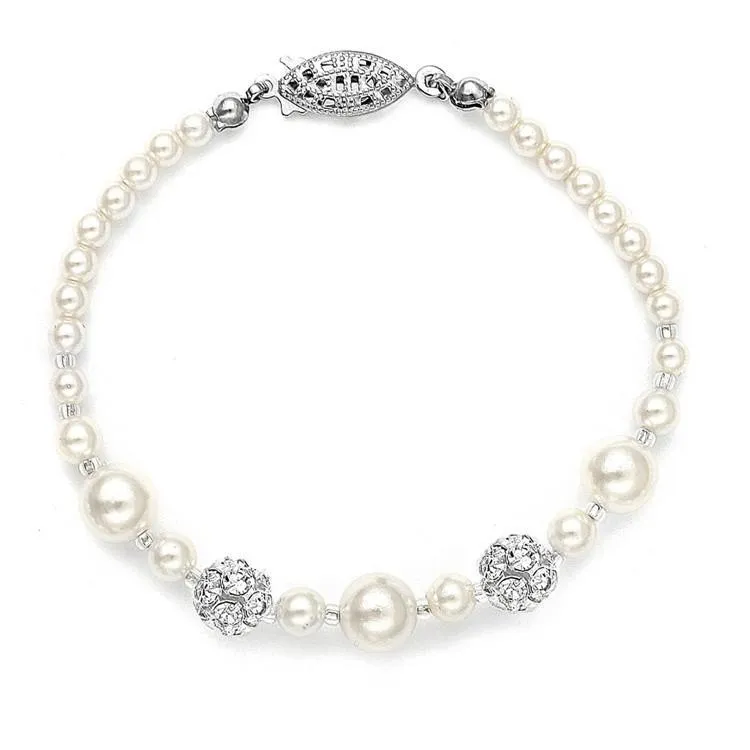 Pearl & Pave Bracelet