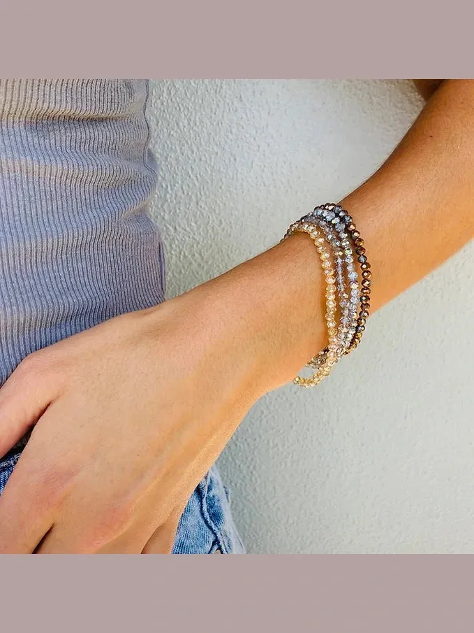Peppe Crystal Bracelets x 3