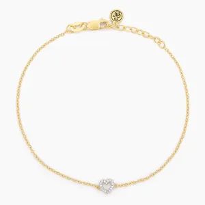 Petite Heart Chain Bracelet