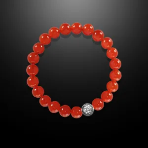 Power Beads Bracelet Red Jade, 10mm