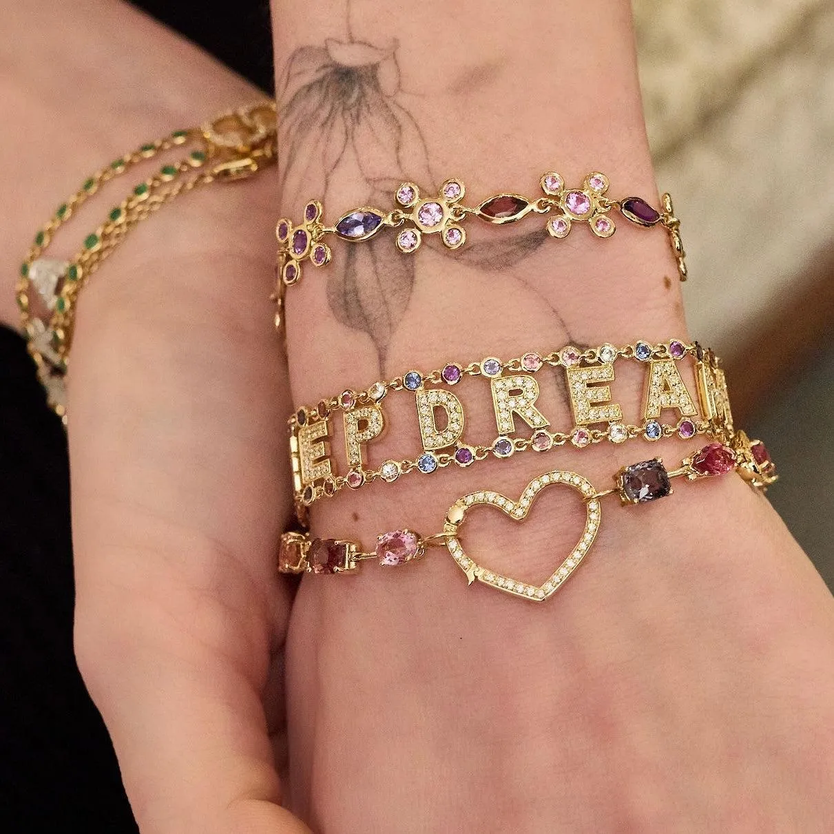 Precious Stone Mantra Bracelet