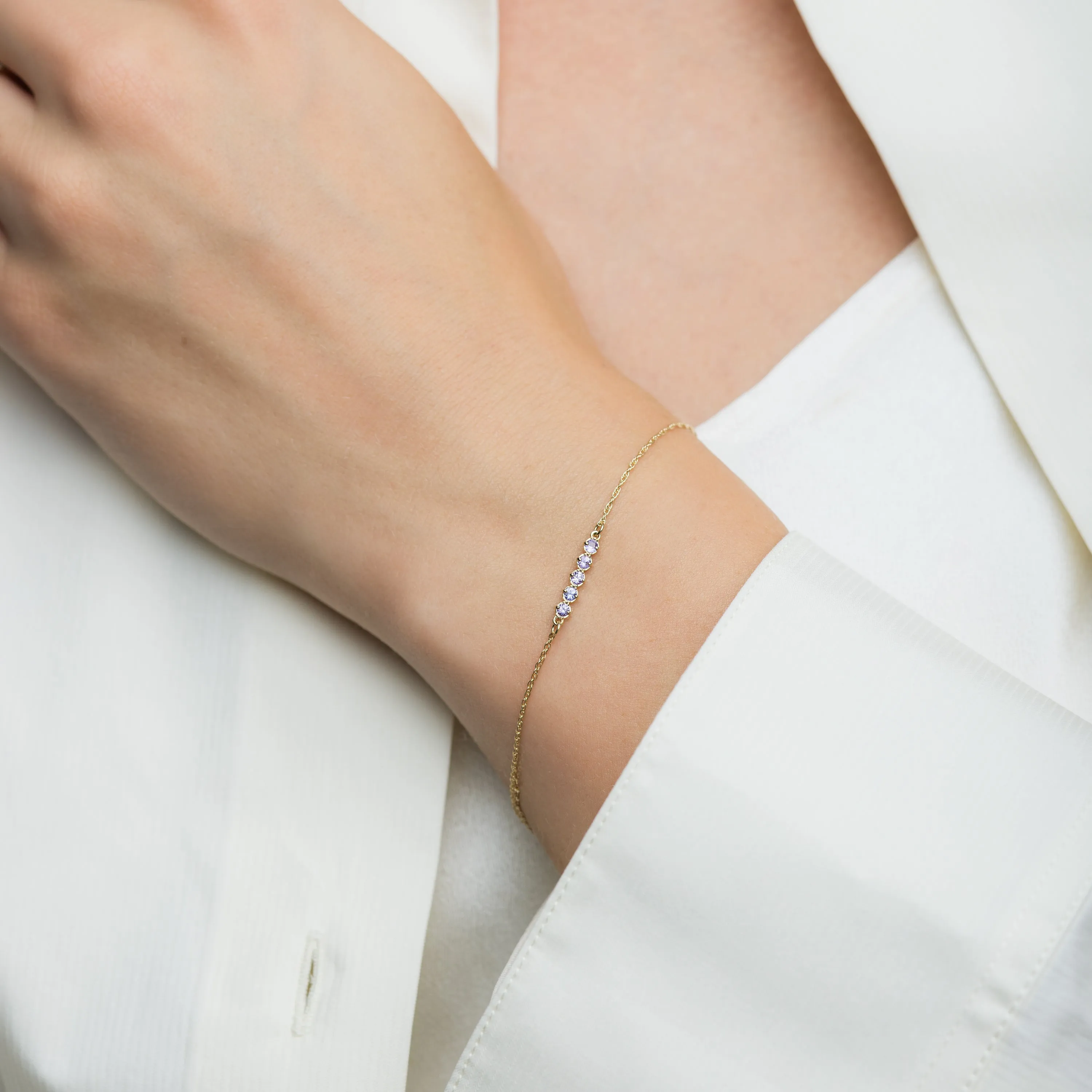 Prelude Bracelet, Purple Sapphire