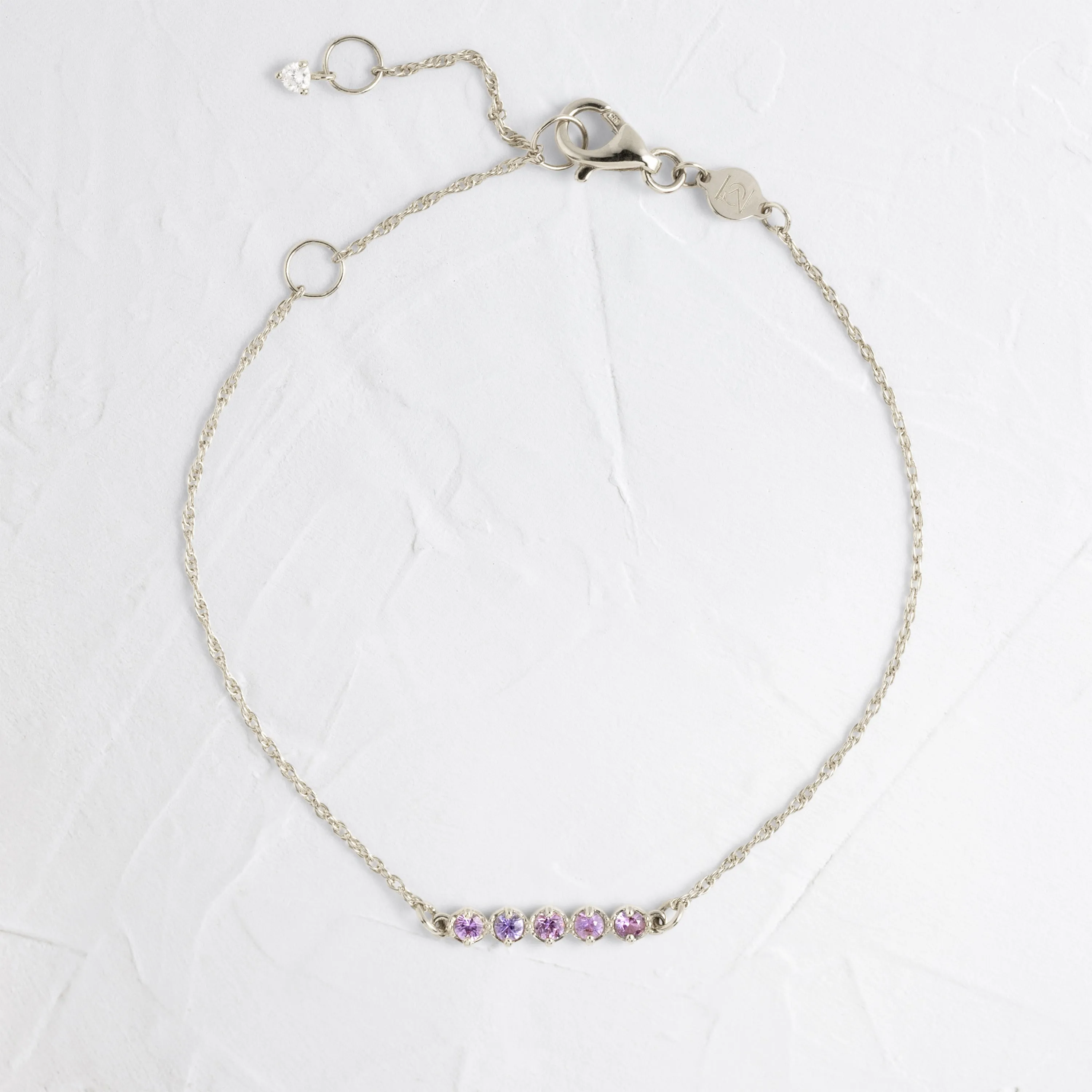 Prelude Bracelet, Purple Sapphire