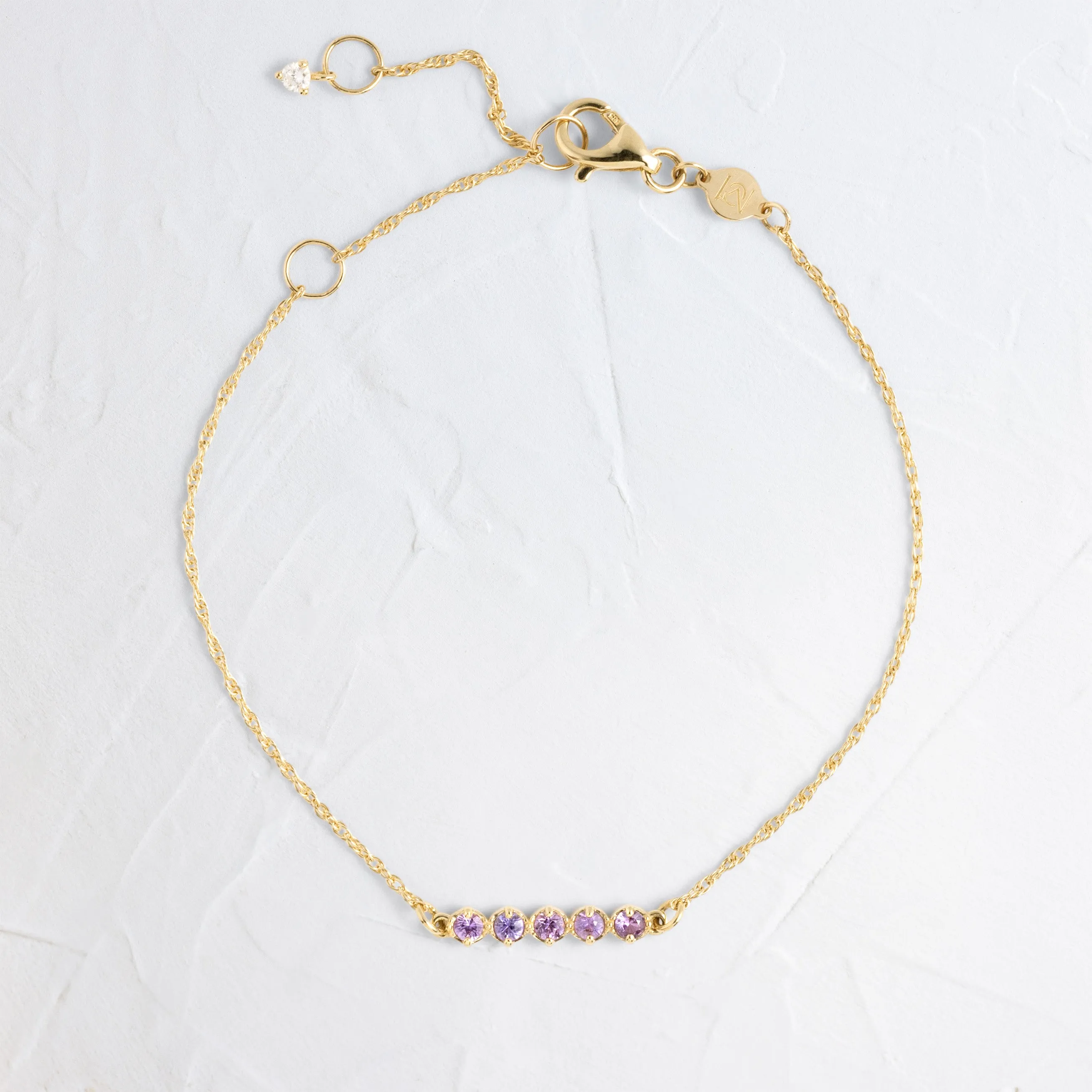 Prelude Bracelet, Purple Sapphire