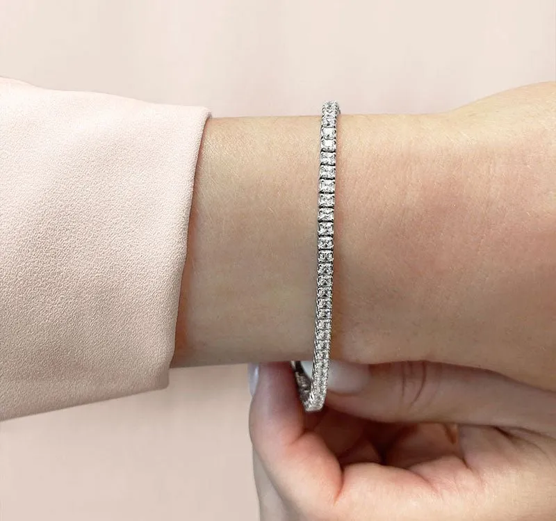 Princess Cut Dreams Lab-Grown Diamond Bracelet with 13.23 ct.(finished) 3.5mm