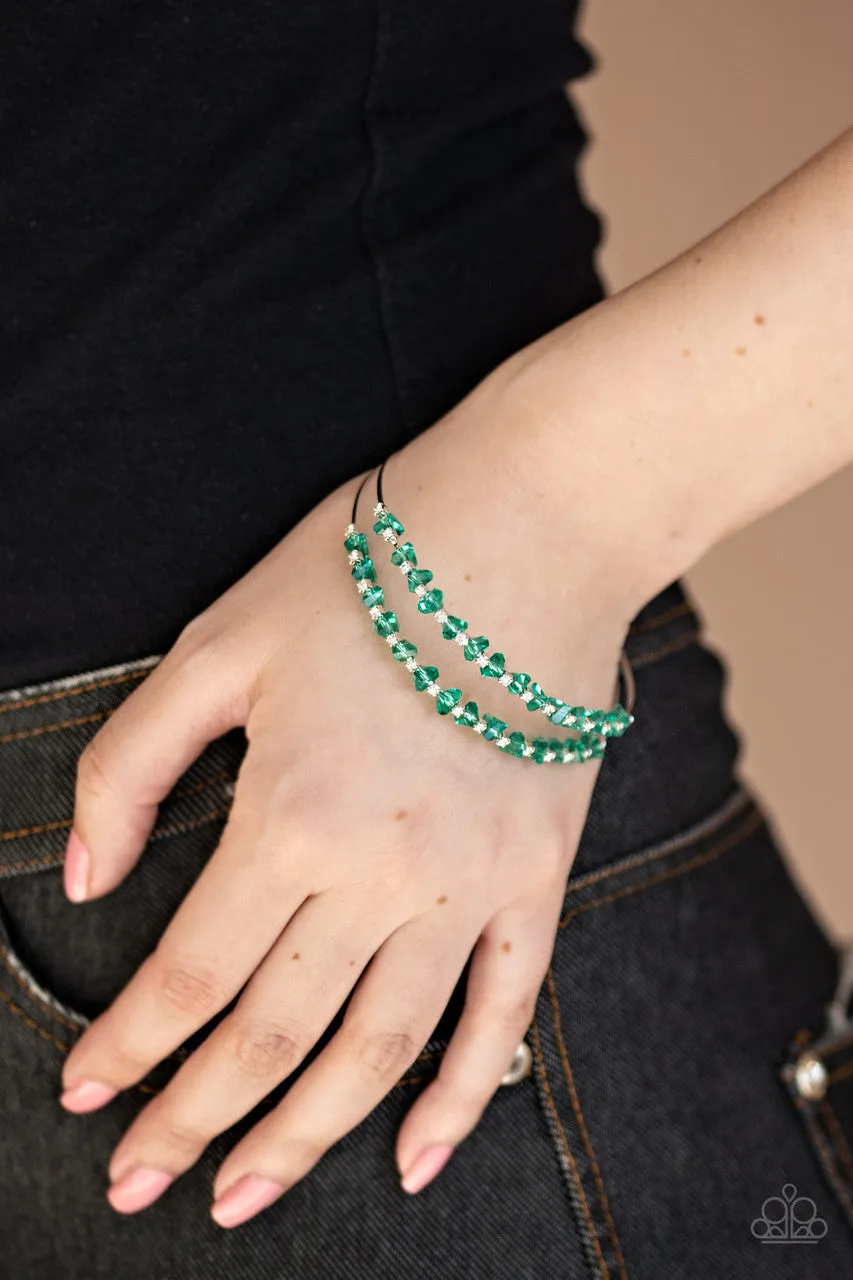 Prismatic Posh Green Paparazzi Bracelet