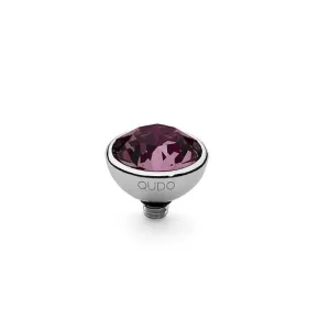 Qudo Bottone 10mm Silver Topper - Amethyst