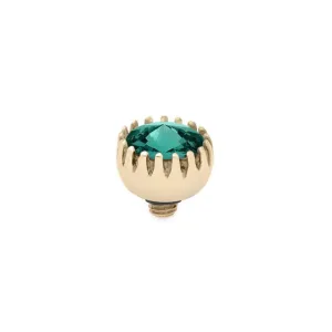 Qudo London 8mm Gold Topper - Emerald
