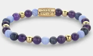 Rebel & Rose Are Violets Blue? - 18ct Yellow Gold Ionplated Bracelet