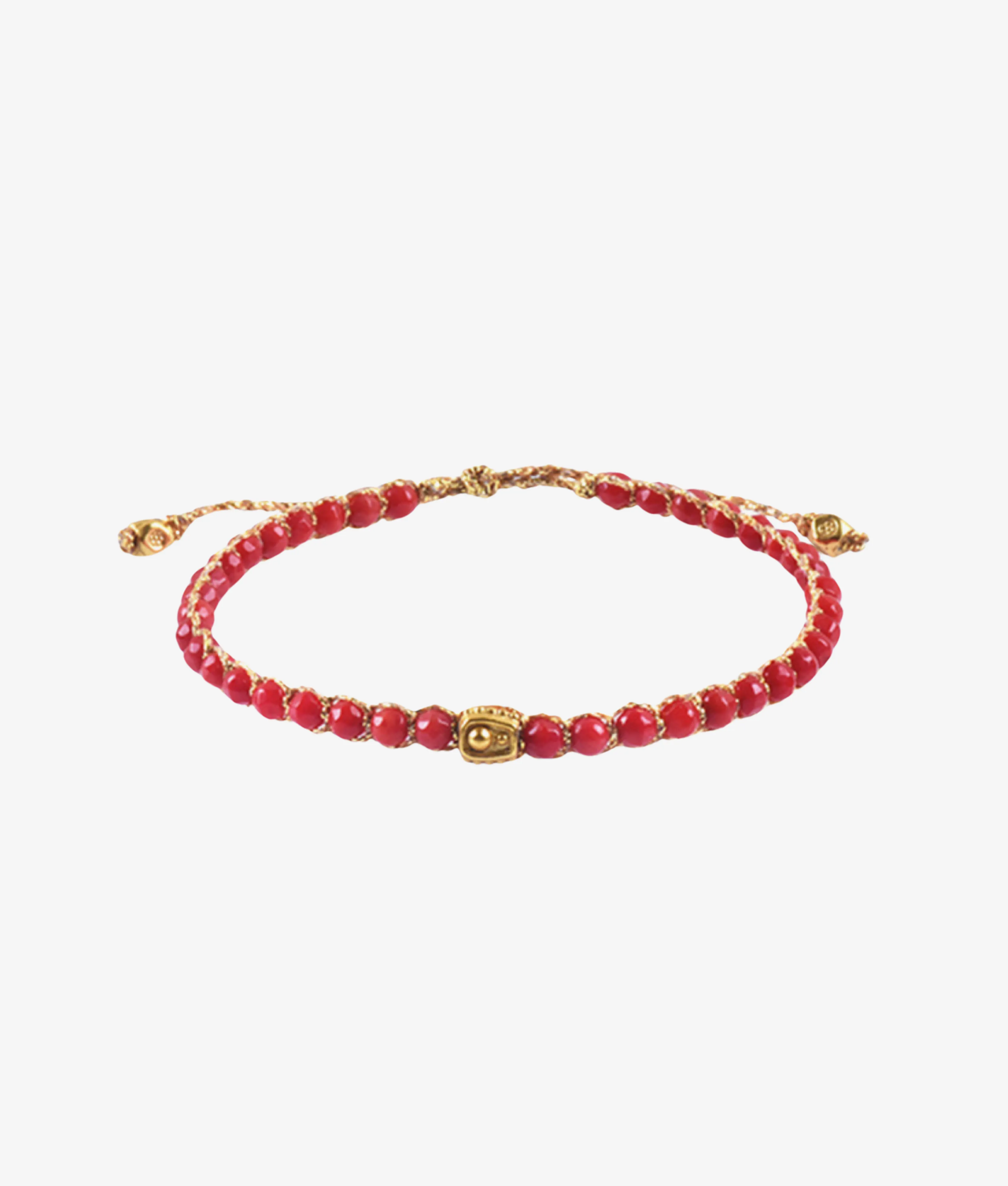 Red Coral Bracelets | Gold