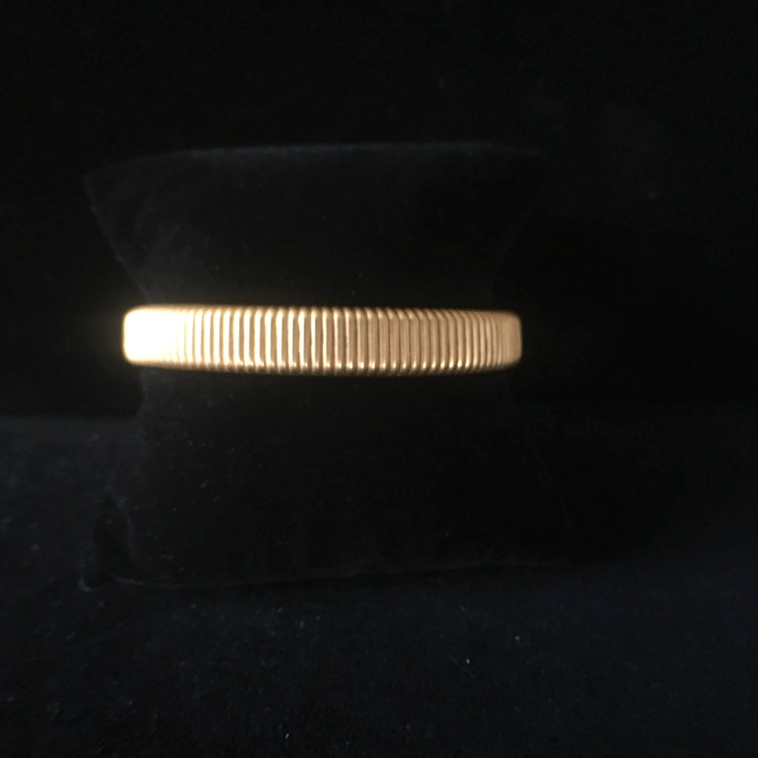 Ribbed Bangle Bracelets - Thin