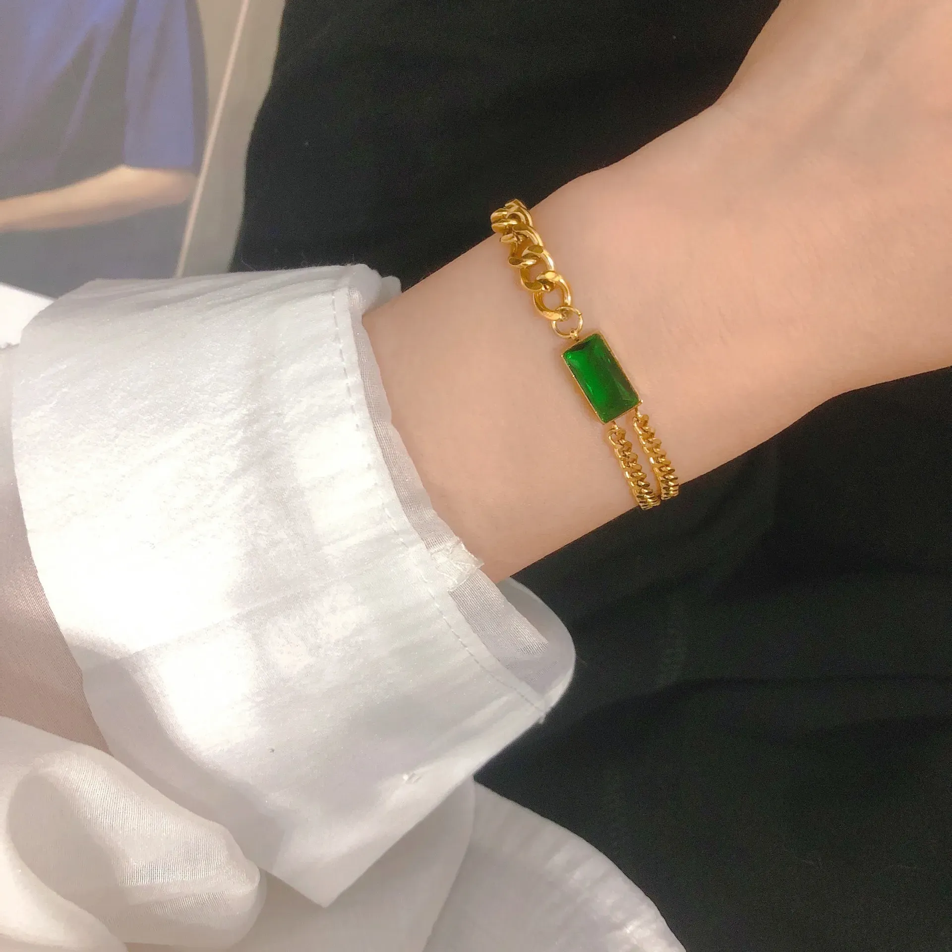 Rope Emerald Bracelet