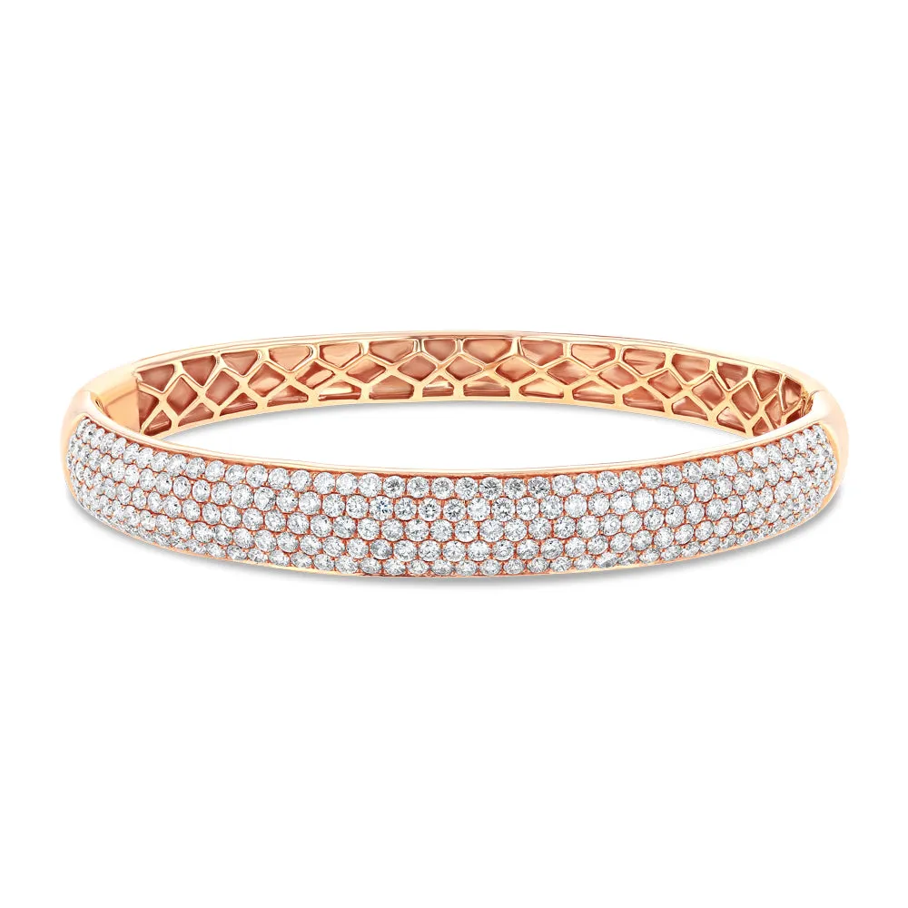 Rose Gold Diamond Bangle