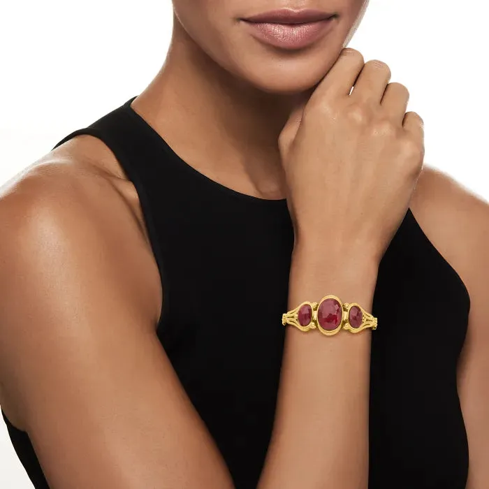 Ross Simons Ruby Toggle Bracelet