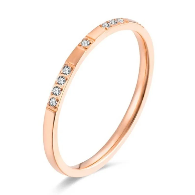 Round Shape Moissanite Wedding band, Rose Gold Vintage Unique band, diamond Jewelry For women, Celtic bridal anniversary gift, Promise ring