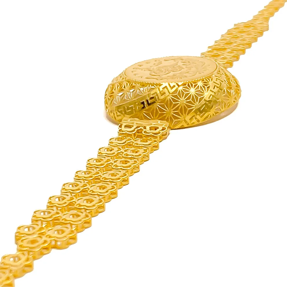 Royal Dressy 21k Gold Bracelet