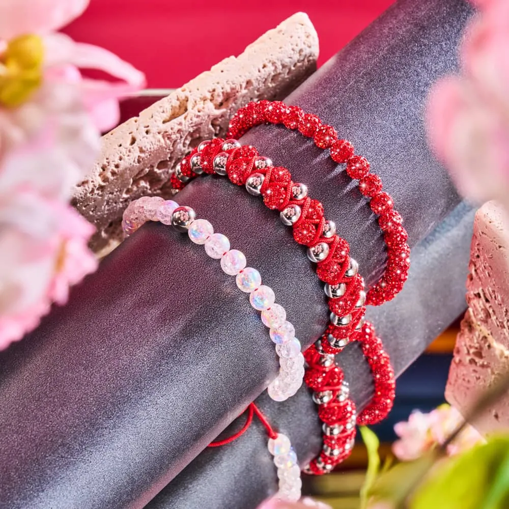 Ruby Chrome Kikiballa Crystal x Red String Vitality Bracelet