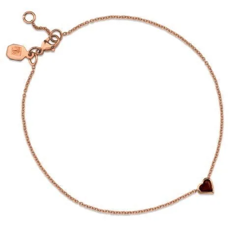 Ruby Heart Bracelet