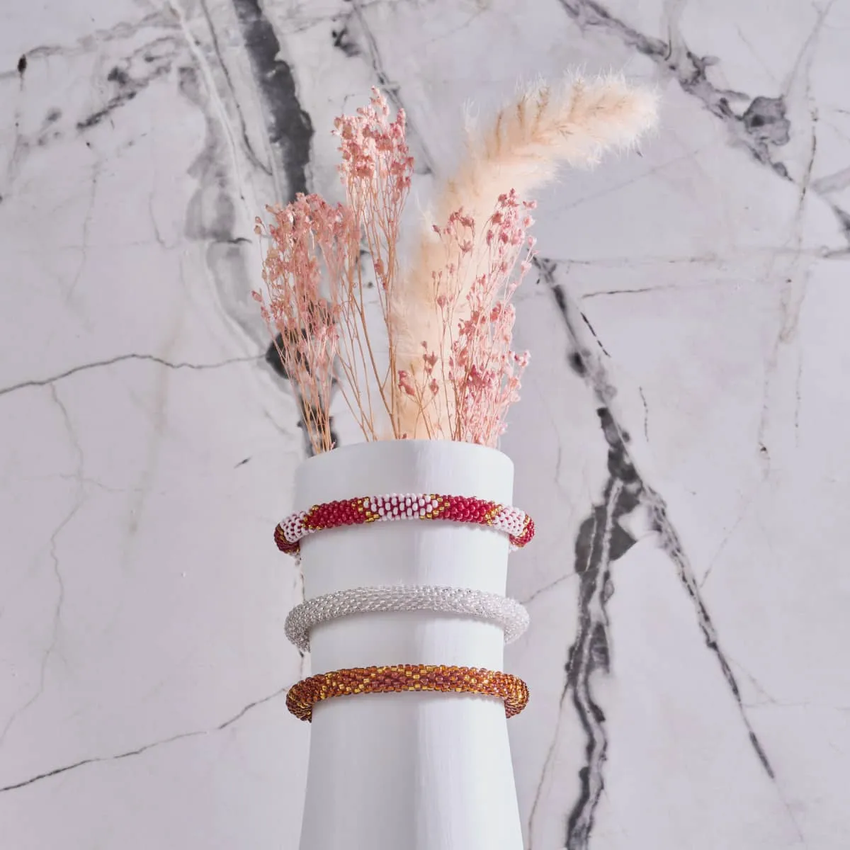 Ruby Soho | Himalayan Glass Bead Bracelet