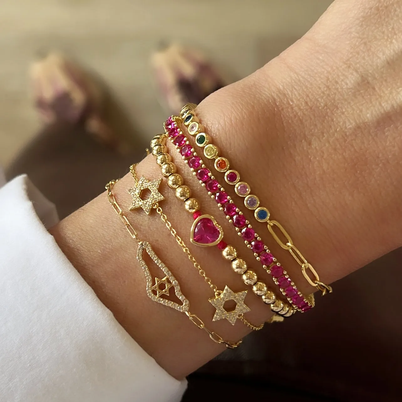 Ruby Tennis Bracelet