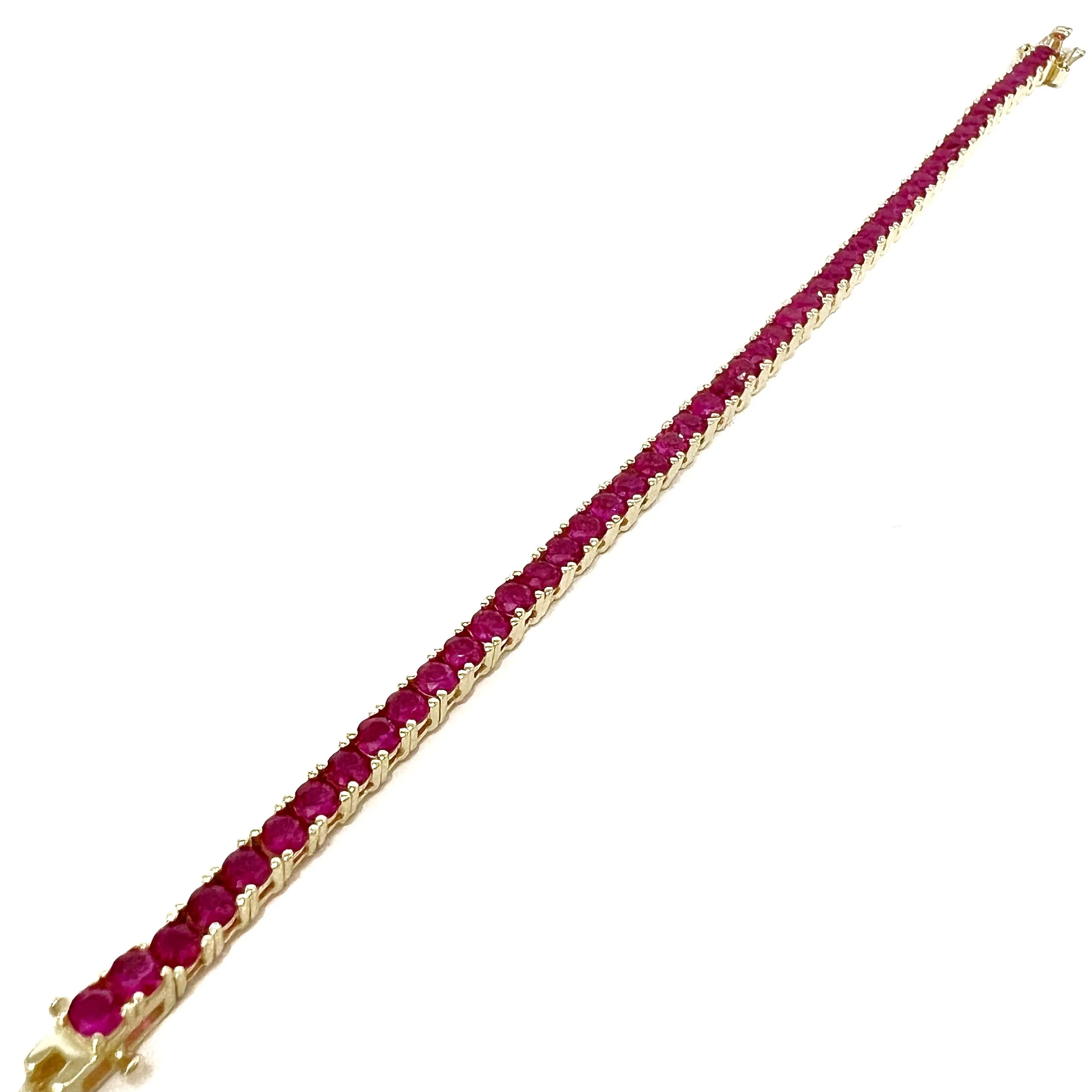 Ruby Tennis Bracelet