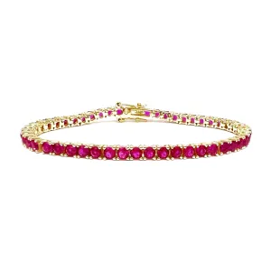 Ruby Tennis Bracelet