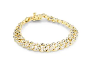 RUTH PAVE CURB SWAG BRACELET