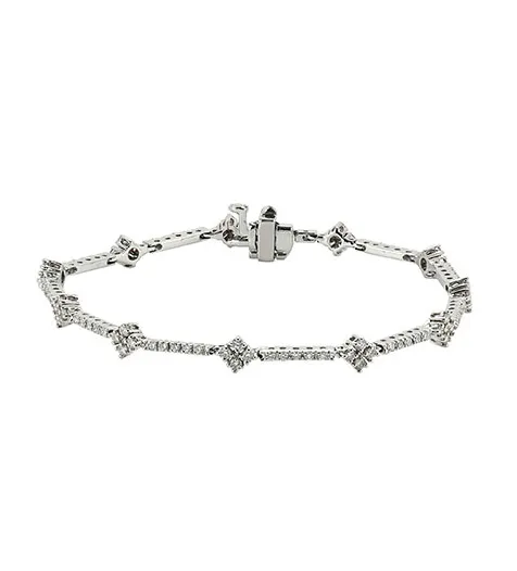 Sabel Collection White Gold Diamond Bracelet