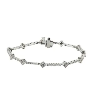 Sabel Collection White Gold Diamond Bracelet