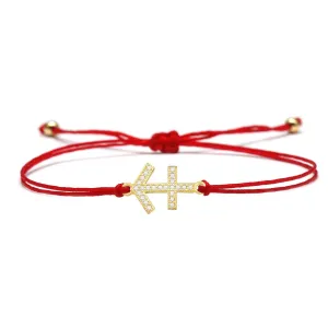 Sagittarius Zodiac Red String Protection Bracelet
