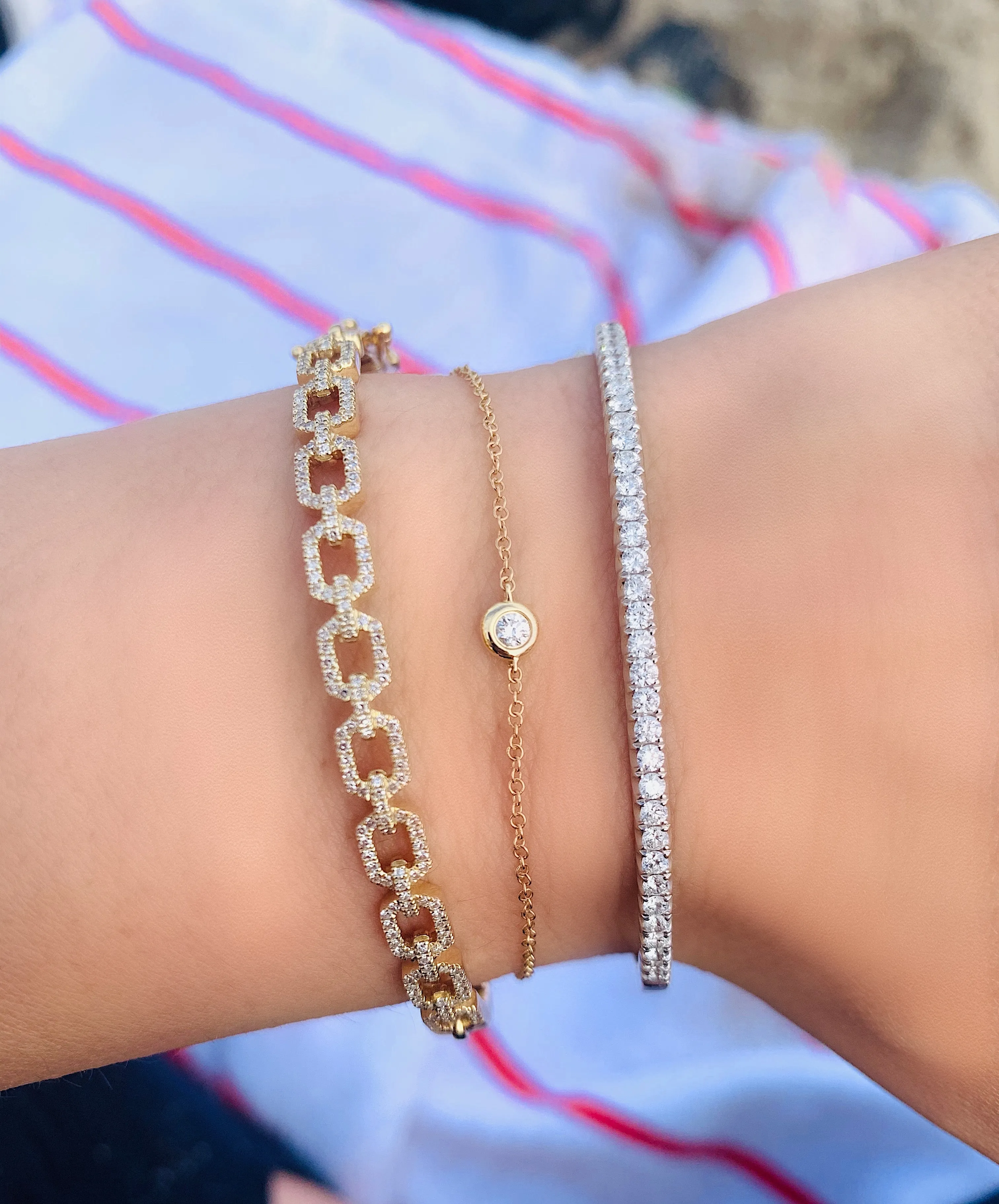 SANDAK Link Diamond Bangle