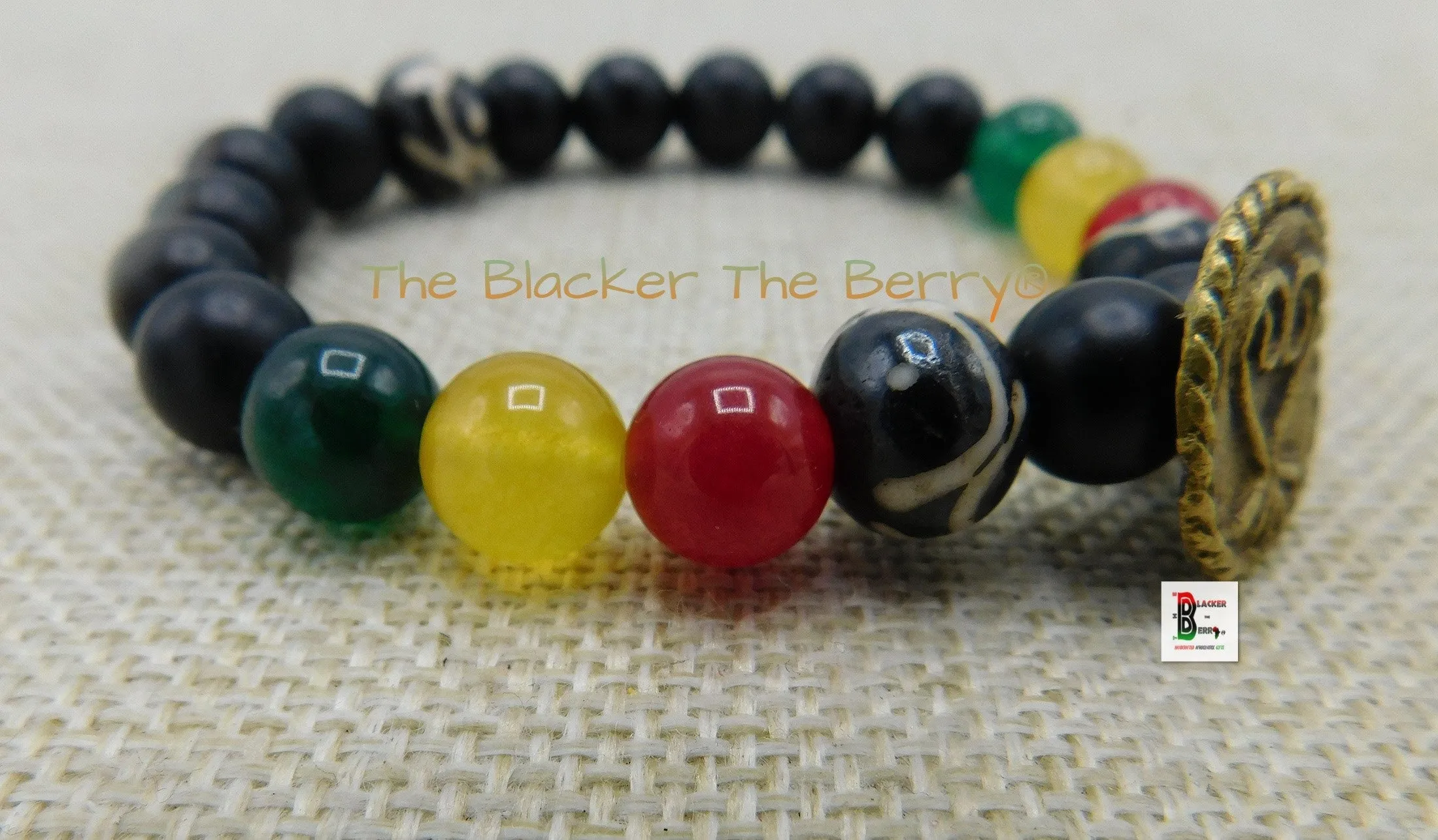 Sankofa Bracelets Beaded Afrocentric Handmade Jewelry Black Owned Red Yellow Green
