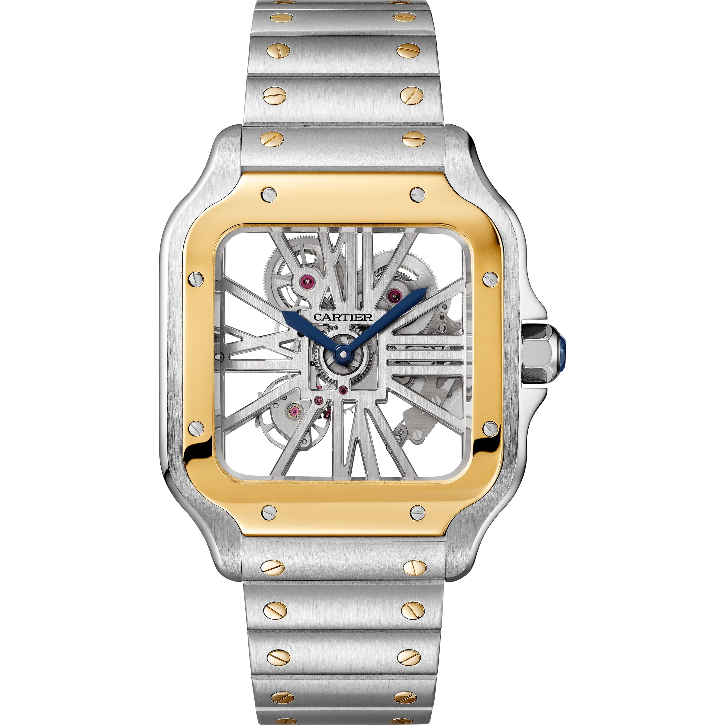 Santos de Cartier skeleton watch WHSA0019