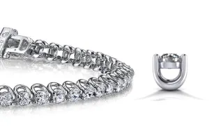 Scoop Link Lab-Grown Diamond Tennis Bracelet with 10.08 ct.(finished) 4.3mm