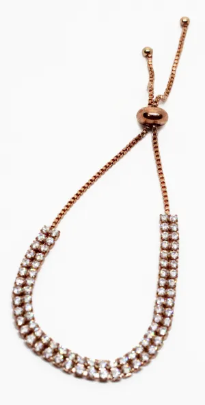 Shimmering Double Secrets Rhinestones Bracelet